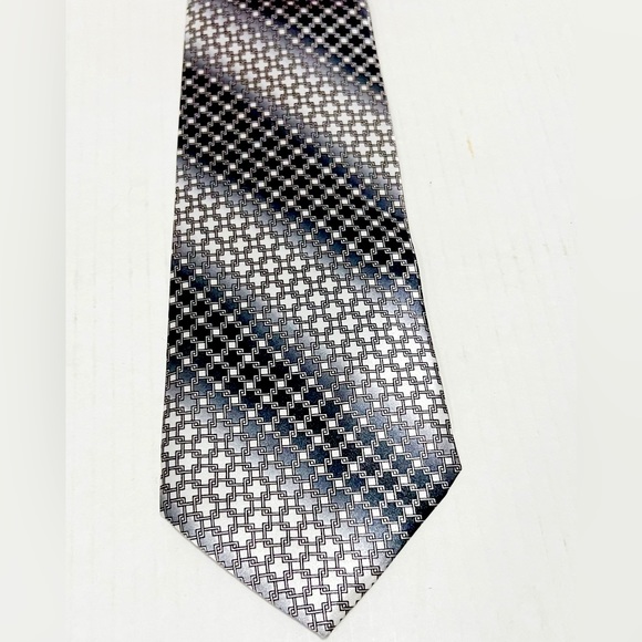New MY Refinement Black and Grey Tie - Picture 4 of 4